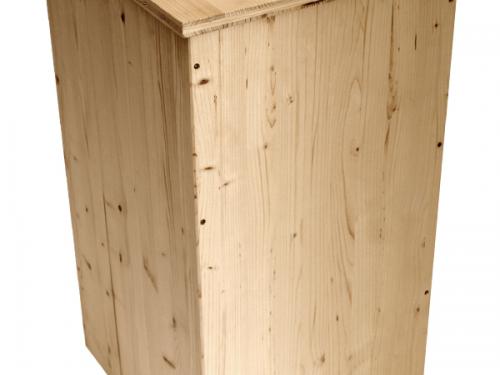 Market del Legno: Porta Pellet in legno cm.46x39 H 77.5